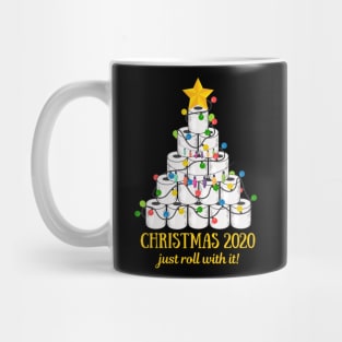 2020 Funny Quarantine Christmas Toilet Paper Tree Gifts Shirt Funny Christmas Lights Gifts Mug